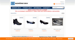 Desktop Screenshot of nadmerna-obuv.cz